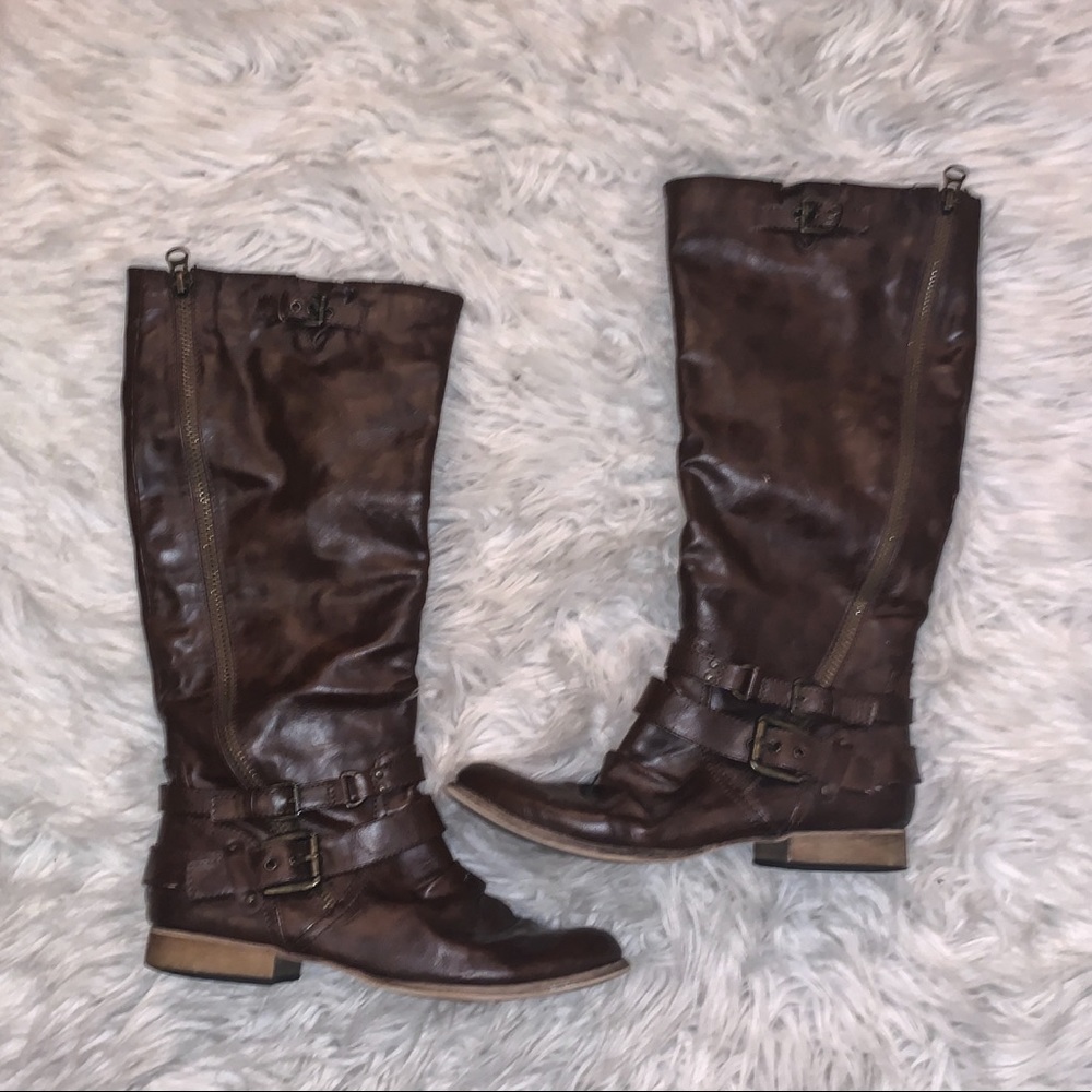 Dark Brown Riding Boots